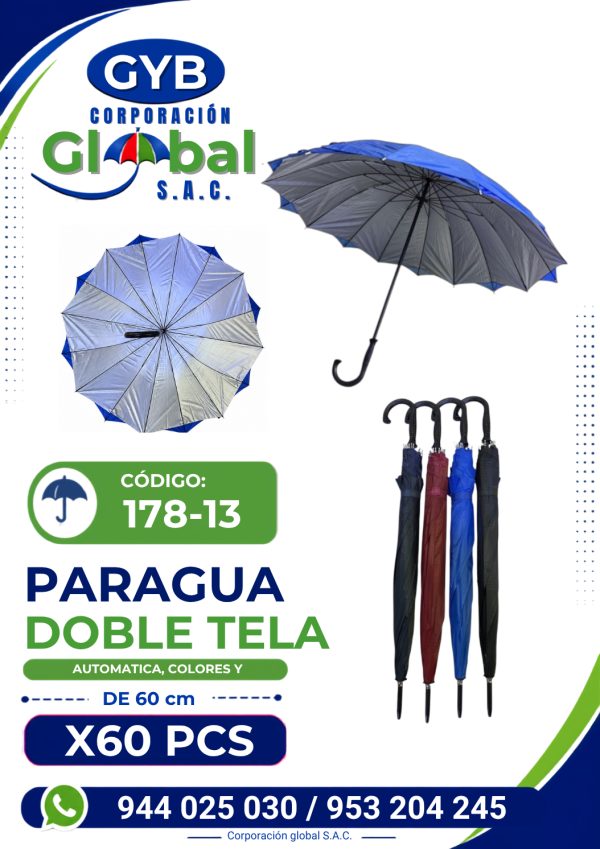 paragua doble tela 178-13