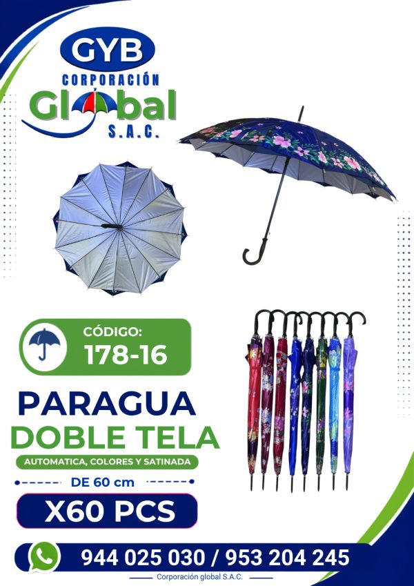 paragua doble tela 178-16