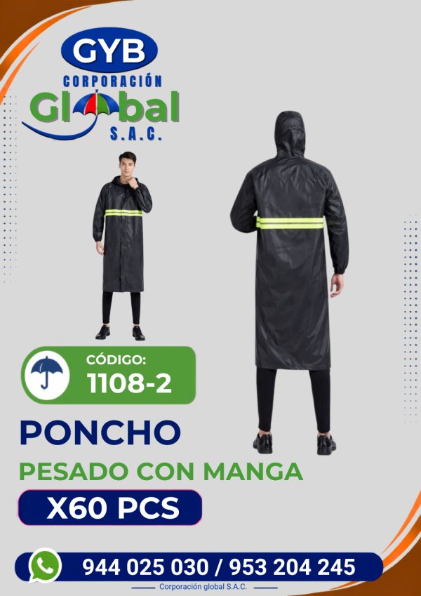 poncho pesado con manga 1108-2