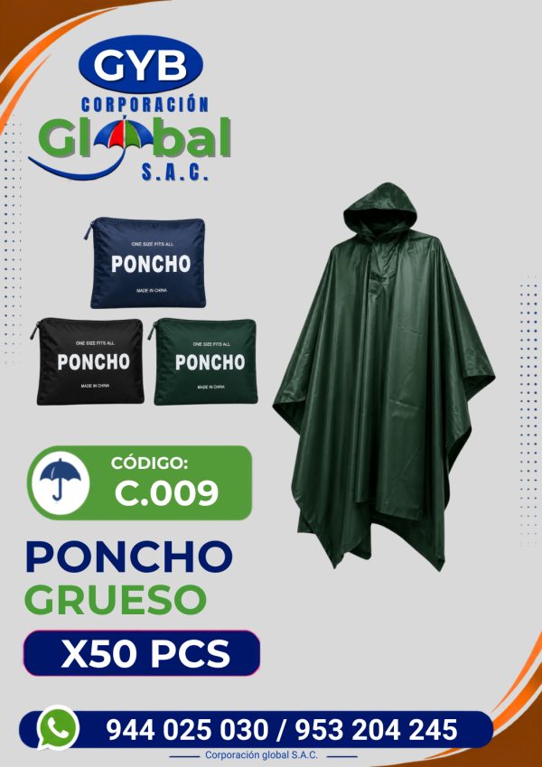 Poncho semi pesado H-009